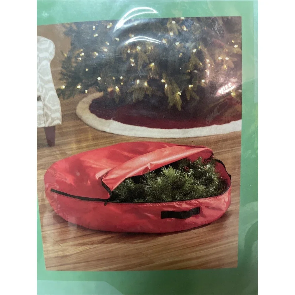 Christmas Wreath Storage Bag Holiday Living Fits 36 in Wreaths‎ Tear-resistant